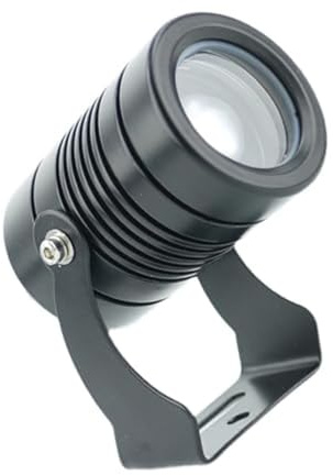 QICBYING LED-trädgårdsstrålkastare – vattentät golvlampa, 24/85–265 V, smal strålvinkel för fjärrbelysning, utomhusstrålkastare, trädgårdslampor, för byggbelysning (varmvit 5 W (24 V))
