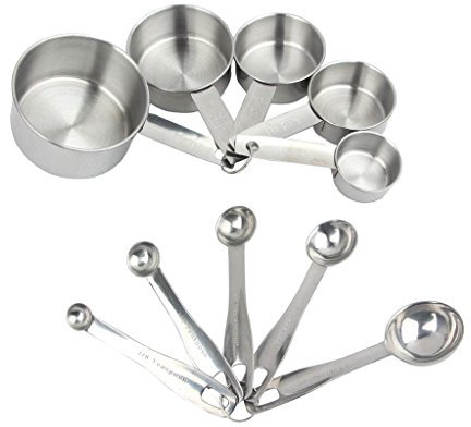 Posateria Yier in acciaio inossidabile., Acciaio inossidabile, Silver, measuring cups