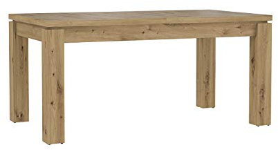 FORTE Trondheim Esstisch ausziehbar, Holzwerkstoff, Artisan Eiche, 75,9 x 160,4 x 90,4 cm