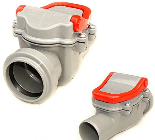 Rückstauverschluss Rückstauklappe DN Ø 50 mm Rattenschutz Ablauf KG HT PP