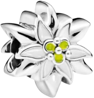 ZHANGCHEN 925 Sterling Silber Perlen Charm Die Edelweiss Charm Fit Pfanne Armbänder und Halskette Frauen DIY Schmuck