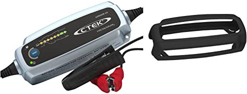 CTEK Lithium XS Multi-Funktions Batterieladegerät Mit 8-Stufen Ladeprogramm, 12V 5 Amp & Protect Bumper: Rutschfester Gummischutz für Ihr CTEK Batterieladegerät - Perfekter Schutz für Ihr Fahrzeug