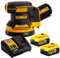 Dewalt DCW210N 18V Brushless 125mm Random Orbital Sander with 2 x 5.0Ah DCB184 Batteries & Charger