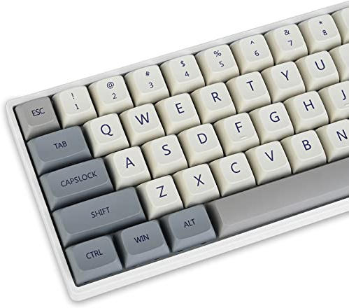 PBT-Tastenkappen für mechanische Gaming-Tastatur, Guffercty kred, 137 Tastenkappen, XDA-Profil, Farbsublimation, für Cherry MX-Switch, Design XDA/Enlightment, Retro (QWERTY-Layout)