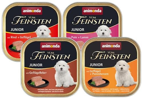 Animonda vom Feinsten Junior Mix 150g / zu je 11 oder 22 Schalen erhältlich/alle 3 Sorten/Hundefutter - Nassfutter für Junge Hunde (11)