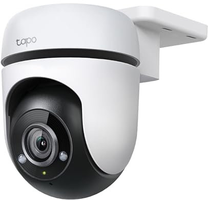 TP-Link Tapo C500 Telecamera di Sicurezza Wi-Fi per Esterni, 360° FHD 1080P con Visione Notturna, Audio Bidirezionale. Cloud Video Recording, Funziona con Alexa