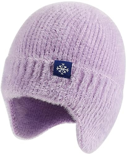 Yixda Wintermütze Herren und Damen Warm Strickmütze Weiche Earflap Ski Beanie Mütze