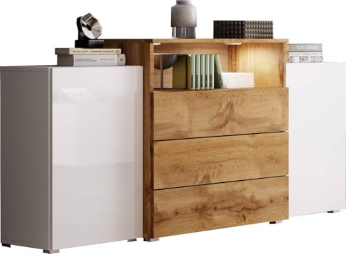 MINIO go for it - Kommode Korfu III Sideboard 150 cm mit Schubladen