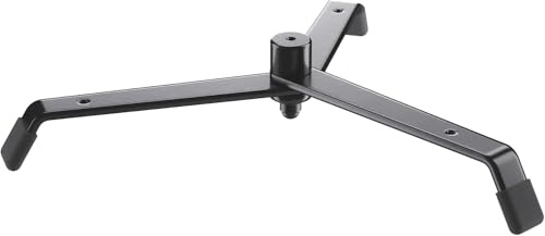 K&M Konig & Meyer Peg Base | Black Peg Base for Woodwind Musical Instruments | Versatile Clarinet Stand that Accommodates up to Four Pegs | Wobble Free Foldable Flute Stand Made of Steel | 0.6kg