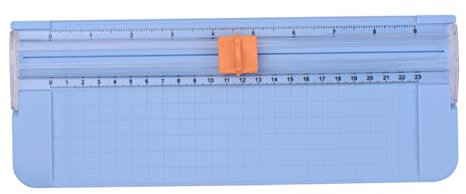 GMJTSRWV Papierschneider A5 Mini-Papierschneider-Papierschneider-Schneidemaschine 9-Zoll-Schnittlänge for Handwerk Papier-Karte Foto-laminiertes Papier-Scrapbook Worklion papierschneider(Blue)