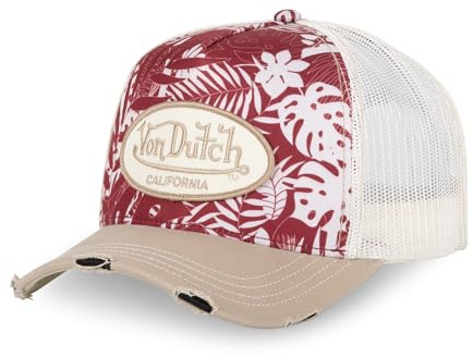 Von Dutch Casquette Homme & Femme Ajustable, Casquette Trucker Print