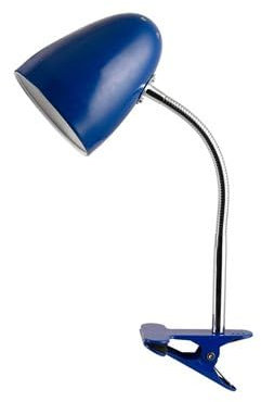 Flexo de escritorio con pinza Gaeta E27 Azul