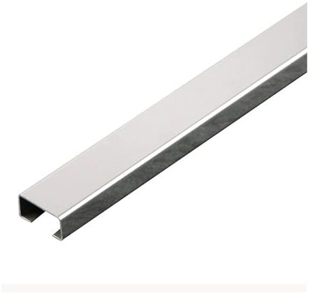 SDGBCXD, Quadratischer Edelstahl-Kabelkanal, Edelstahl, lang, rutschfest, 5 Farben, geeignet for Zuhause, Büro, Lager,Kabelrinne(White,30mmx15mm)