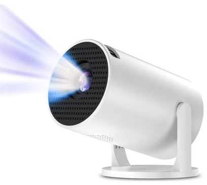 Laylatang Y200 Mini Projector, 5000 Lumens Entry-Level Projector for Kids & Students, with 5G WiFi, 1080P Supported, 240° Rotation, Portable Home & Outdoor Movie Projector with UK Plug