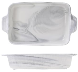 FZL02068LM Lasagne Auflaufform 1400ML/2800ML Keramik Doppel Ohr Ofen Backen Platte Curry Reis Pasta Große Tiefe Platte Auflaufformen(Klein)