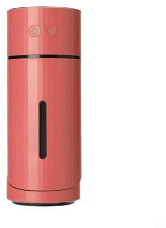Allthingstore Humidificador USB Mini purificador de aire portátil con luz nocturna y función de temporizador para el hogar y el coche, diseño compacto con apagado automático para un uso seguro (rojo)
