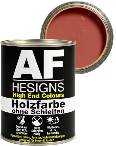 Alex Flittner Designs Möbelfarbe ohne Schleifen Vintage Rose - seidenmatt 750ml Möbellack Holz & Metall Innen/Außen