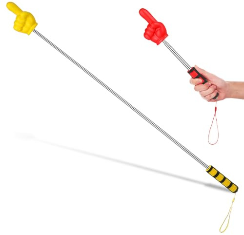 HOLIDYOYO Punteros Telescópicos Extensibles con Mango Cómodo y Acero Inoxidable Set de 2 para Profesores Ideales para Enseñanza en Aula y Presentaciones
