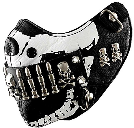 Bullet Mask Mens Punk Rock Biker Custome Hip Hop Motorcycle