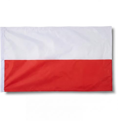 Sonia Originelli Polen Fahne XXL 160 x 240 cm - Fanartikel in der polnischen Nationalflagge für WM, EM und Public Viewing