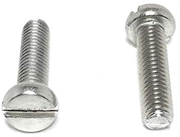 M4-.70 x 16 Stainless Steel Slotted Cheese Head Machine Screw DIN84 A2 M4x16 (50 Pieces)