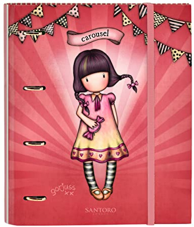 Safta - Ordner 4 Ani 30 mm C/Ersatzteil Gorjuss Fairground Carousel 27 x 32 x 3,5 cm, mehrfarbig (52221666)