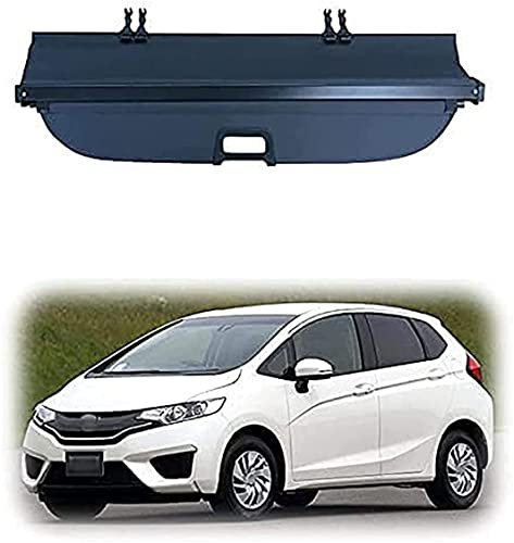 Funiur Auto Laderaumabdeckung Kofferraumabdeckung Rollo für Honda Fit Jazz 2002-2019, Einziehbar Laderaumabdeckung Rollo, Kofferraum Ablagen Schutz Abdeckung Cargo Cover
