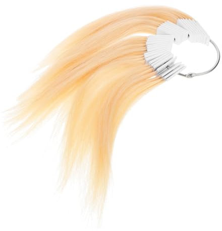 Beavorty 30 Stück Haarfarbringe Echthaar-Tests Haarfarbproben Remy-Echthaar- -Ches Echthaar-Farbkarte Für Echthaarverlängerungen Salon Friseur Haarfärbeprobe