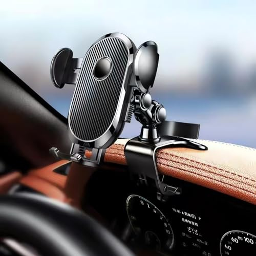 XiJiefa Soporte Multifuncional para Teléfono Salpicadero de Coche Soporte para Teléfono con Espejo Retrovisor para Coche, Apto para Todos los teléfonos Inteligentes
