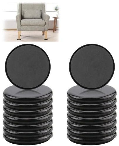 Furniture Sliders for Carpet 16pcs 3.5inch Reusable Furniture Gliders Floor Protectors For Sofa Chair Legs 89mm Round Furniture Moving Pads for Moving on Heavy Items to Protect Carpet And Hard Floor