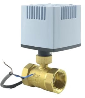 PVUVTNAHW 1/2 3/4 1 1-1/4 220VAC DC12V Wasserdicht IP67 Messing motorisierter elektrischer Kugelhahn 3-Draht 2-Steuerung 2-Wege DN15/DN20/DN25/DN40(3/4,DC12V-24V)