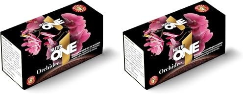 NUTRI 1 ONE One Concime concentrato per Orchidee in Grado di farle fiorire e prolungarne la Durata, Scuro (Confezione da 2)