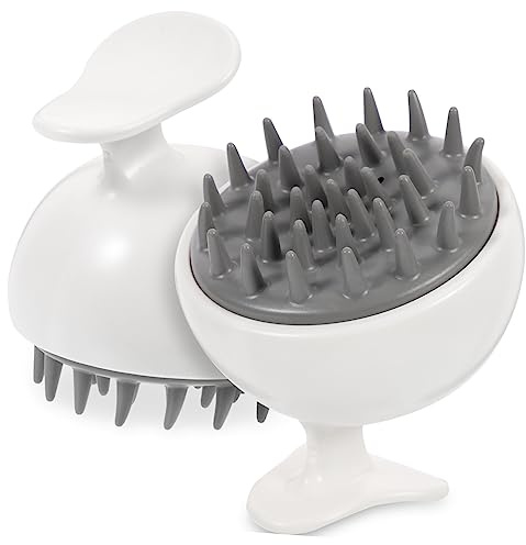 Ipetboom 2stücke Kopfhaut Massagebürste Verschleißfester Kopfhautreiniger Praktischer Kopfhaut Exfoliator Für Ganze Familie Ergonomisches Design Für Zuhause Und