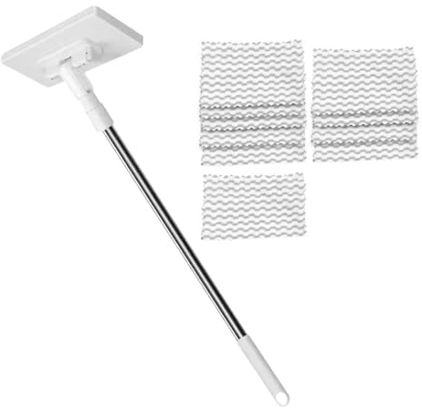 Qkbuza Mocio per pavimenti e pareti di casa, strumento riutilizzabile per la pulizia del pavimento, per doccia, parete, moquette, cucina, garage, dormitorio in legno duro, appartamenti commerciali