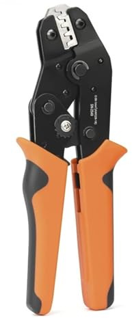 WAFOHSR Herramienta De Crimpado Alambre Trinquete For JST ZH 1,5mm,PH2.0mm,XH2.,Dupont 2,54mm, Alicate Crimpadora Terminal Barril Abierto Paso Crimpeado Preciso(SN-2549 Economy)