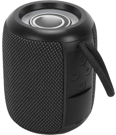 Bewinner Bärbar Bluetooth 6.0-högtalare med RGB-ljus, Kristallklart Ljud, IPX3 Vattentåligt Mini Trådlöst Ljud för Resor, Utomhusbruk, AUX TF-stöd, TWS-parning