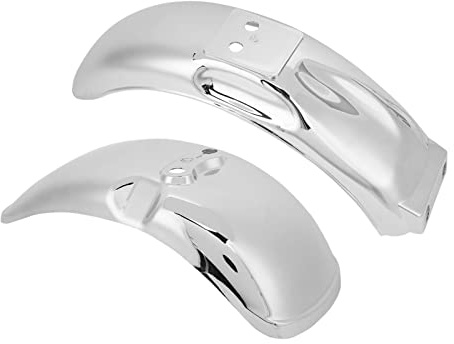 Sharainn Parafango Cromato per Ruota Moto, Paraspruzzi per Z50 Z50A Z50J Monkey Bikes, Ruote da 8 Pollici e 10 Pollici, Sostituzione del Parafango Anteriore e Posteriore in Plastica ABS Resistente,