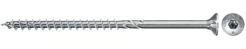 fischer PowerFast II CTP 6,0 x 280, Spanplattenschraube (25 Stk.) mit Teilgewinde, Senkkopfschraube mit Innenstern, Schraube für Holzverarbeitung, reduziert Einschraubwiderstand & Einschraubzeit