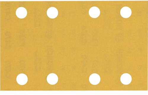 Bosch 10x EXPERT C470 Sandpaper with 8 holes | for Paint on wood, Hardwood, Ø 80x133 mm, Grit 320, Professional Accessory Orbital Sander