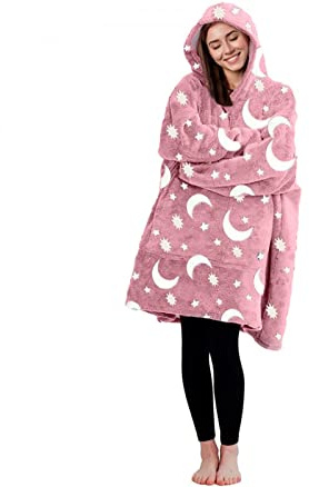 YASTA Felpa Gigante Pile con Maniche Copertura Ultra Morbida Plaid Unisex Oversize