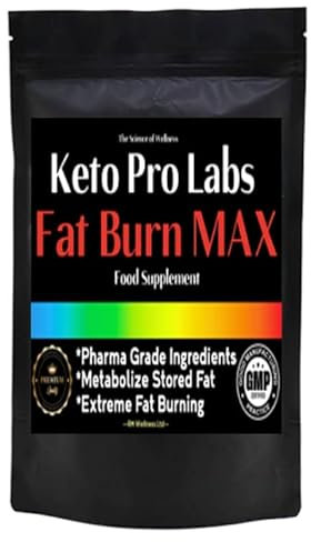 Keto Fat Burn MAX Strength 30 x Diet Pills - Weight Loss Management Supplement - Fat Burner (30)