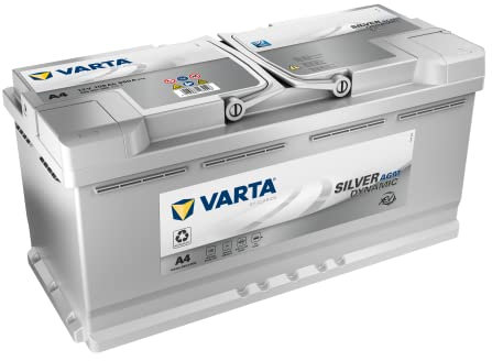 VARTA Silver Dynamic AGM Batterie A4 – Start-Stop und xEV Autobatterie 12V 105Ah 950A – Starterbatterie für Autos mit hohem Energiebedarf