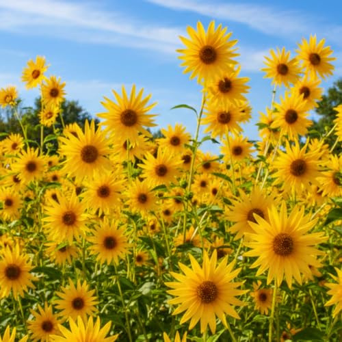 Maximilian Sunflower Seeds for Planting – Perennial Helianthus maximiliani – Easy-to-Grow Tall Garden Sunflowers – Pollinator-Friendly – 50 Seeds per Packet