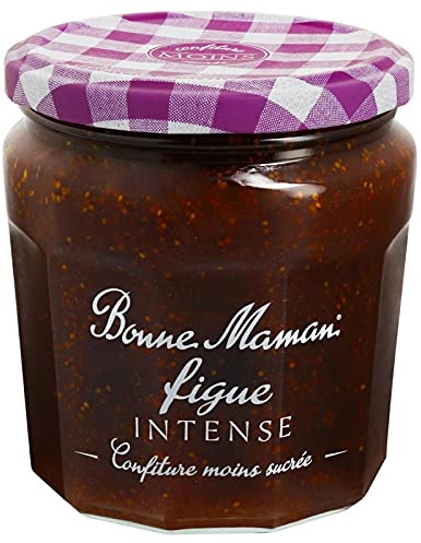 Bonne Maman - Confiture Figue Intense - 335g - Douceur fruitée pour un petit-déjeuner gourmand - Un pot de saveurs intenses pour le plaisir du palais. - Le Lot De 4