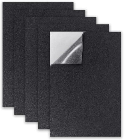 5 Pezzi Cuscinetti in Schiuma Autoadesivi,10 mm x 300 mm x 3 mm,Tappetino Adesivo Antiscivolo con Supporto Adesivo,per la Protezione di Mobili Tavoli e Sedie Divani (nero)