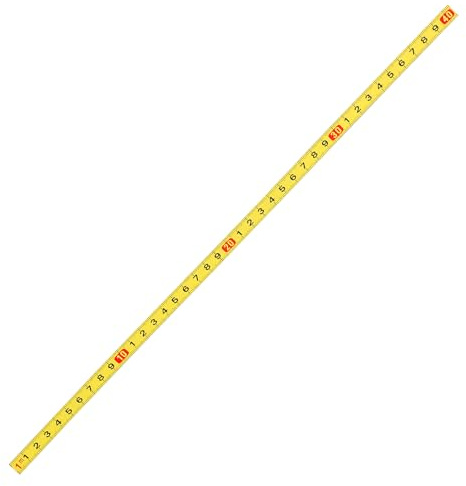 10 mm selbstklebendes Lineal, leicht zu lesen, klebrige Rückseite, Messstreifen für Studenten, Lehrer, Ingenieure und Bastler