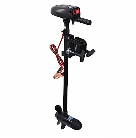 EDEDE Außenbordmotor 18 Pfund elektrischer Trolling-Motor, gebürsteter Multi-Gang-Elektromotor mit Propeller, for Schlauchboot-Ruderkajak für Angelboote und Schlauchboote