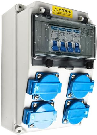 Quadro Elettrico Esterno 16A 230V, Quadro Elettrico Da Cantiere Con IP44, Quadro Elettrico Interno Da Parete, Quadri Elettrici Da Esterno Adatti Per Officine, Cantieri E Altro