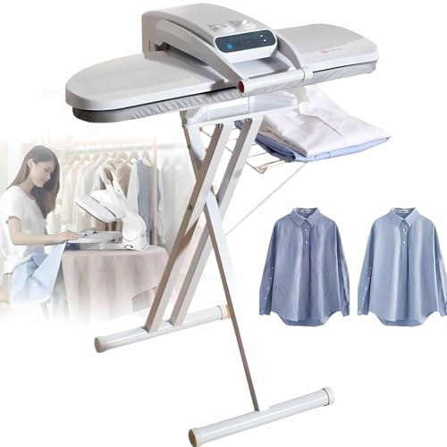 Professionell ångmaskin, stor ångstrykjärnspress med LED-pekskärm, med flera tyginställningar och ångstötfunktion, skjortstrykmaskin, intelligent klädångmaskin,65cm