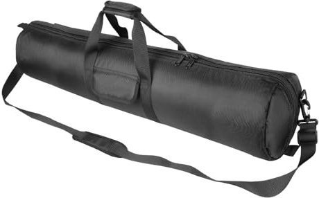 HEMMOTOP 39-inch Tripod Carrying Case, 0.2in Padded Light Stand Bag with Shoulder Strap and Carry Handle, Tripod Bag with 2 Zippered Pockets Fits Tripods with Head up to 39In – Lightweight Version